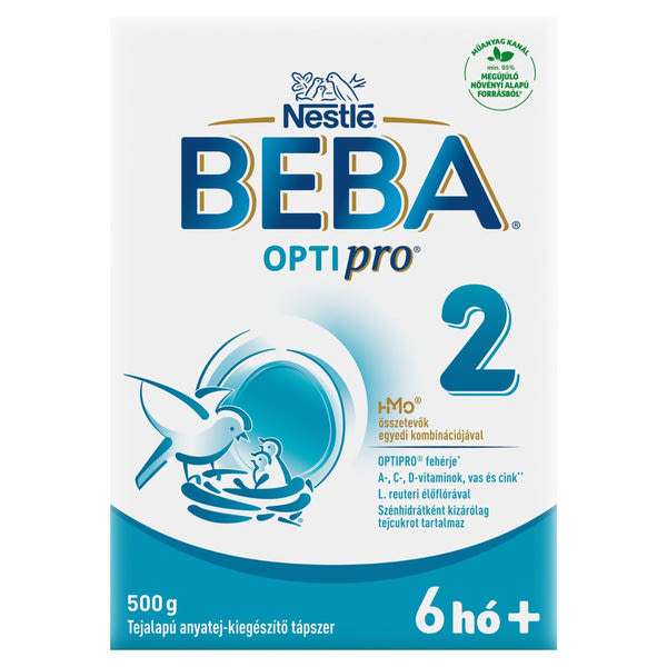 Beba Optipro 2 tejalapú anyatej-kiegészítő tápszer 6 hónapos kortól - 500 g