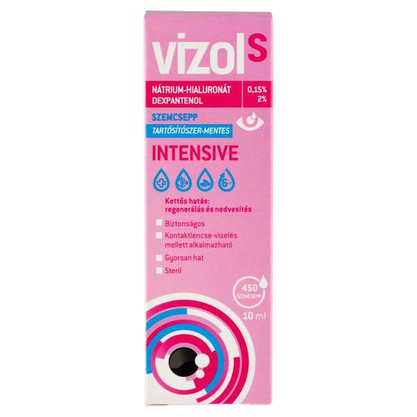 Vizol S Intensive oldatos szemcsepp - 10 ml