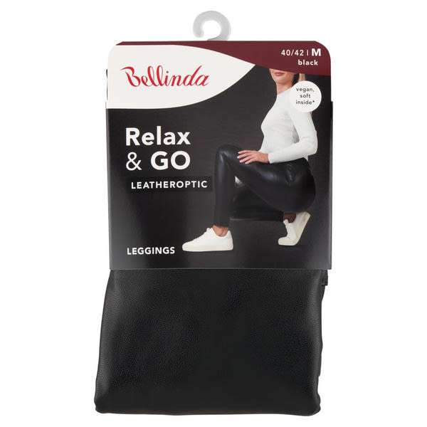 Bellinda Leatheroptic leggings /fekete M - 1 db