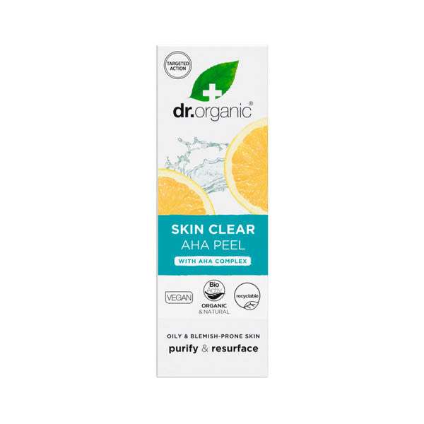 Dr.Organic Skin Clear hámlasztó AHA-komplex-szel - 30 ml