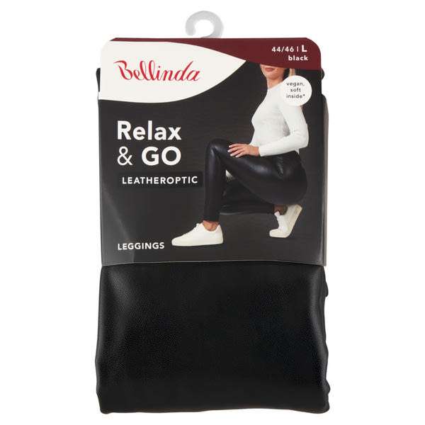 Bellinda Leatheroptic leggings /fekete L - 1 db
