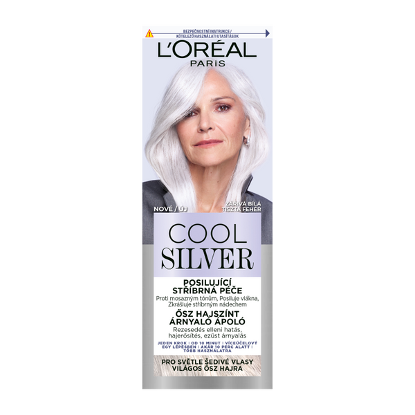 L´Oréal Paris Cool Silver ősz hajszínt árnyaló ápoló /tiszta fehér - 114 ml