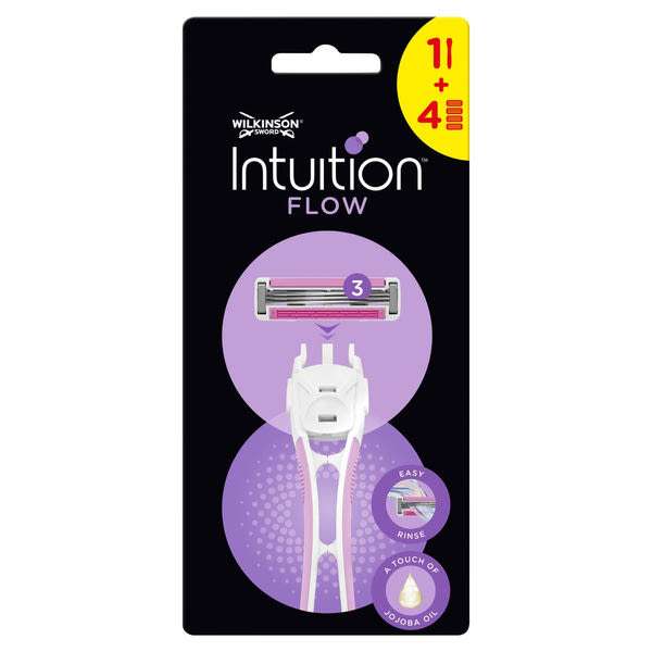 Wilkinson Intuition Flow borotvakészülék 3 pengés 4 borotvabetéttel - 1 db