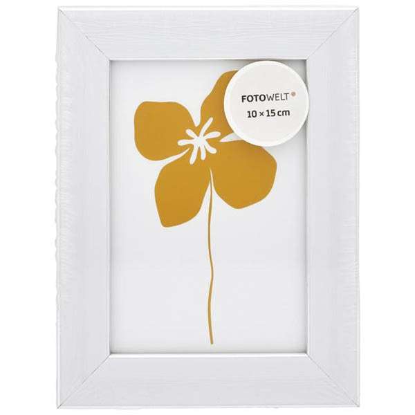 Fotowelt képkeret 10x15 cm /ezüst-fehér - 1 db
