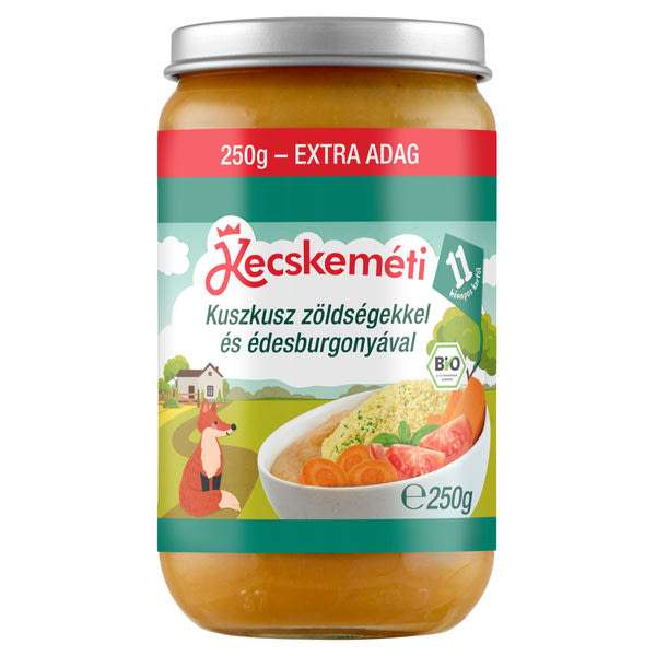 Kecskeméti kuszkusz zöldségekkel és édesburgonyával 11 hónapos kortól - 250 g