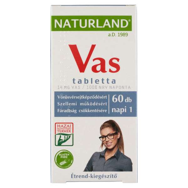 Naturland Vas tabletta - 60 db