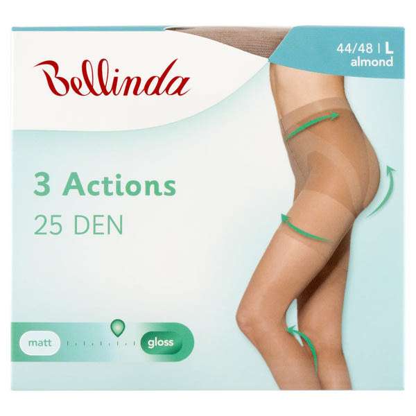 Bellinda 3Actions harisnyanadrág 25den /almond L - 1 db