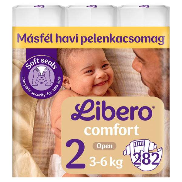 Libero Comfort Mega Pack nadrágpelenka, méret: 2, 3-6 kg - 282 db