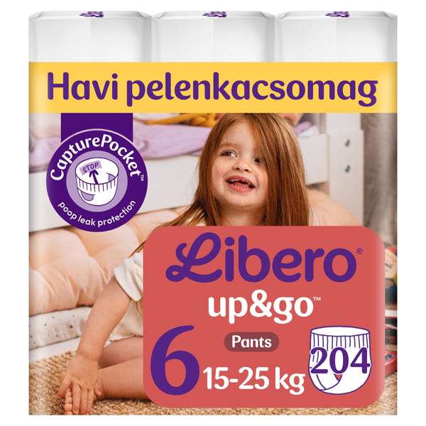 Libero Up&Go bugyipelenka, méret: 6, 15-25 kg - 204 db