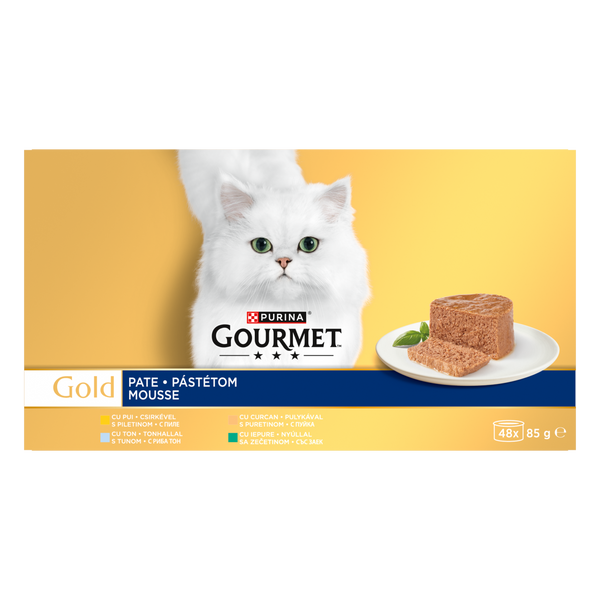 Gourmet Gold állateledel macskáknak 48x85 g - 4080 g