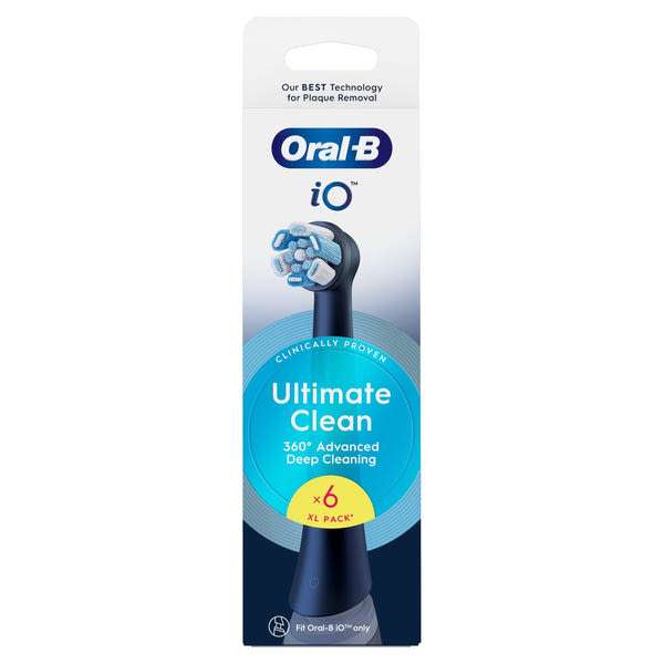 Oral-B iO Series Ultimate Clean Black elektromos fogkefe pótfej - 6 db