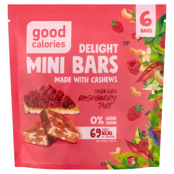 Good Calories mini szeletek málnával - 102 g