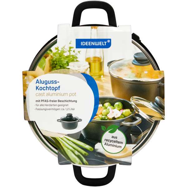 Ideen Welt alumínium lábas 16 cm - 1 db