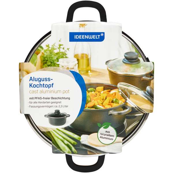 Ideen Welt alumínium lábas 20 cm - 1 db