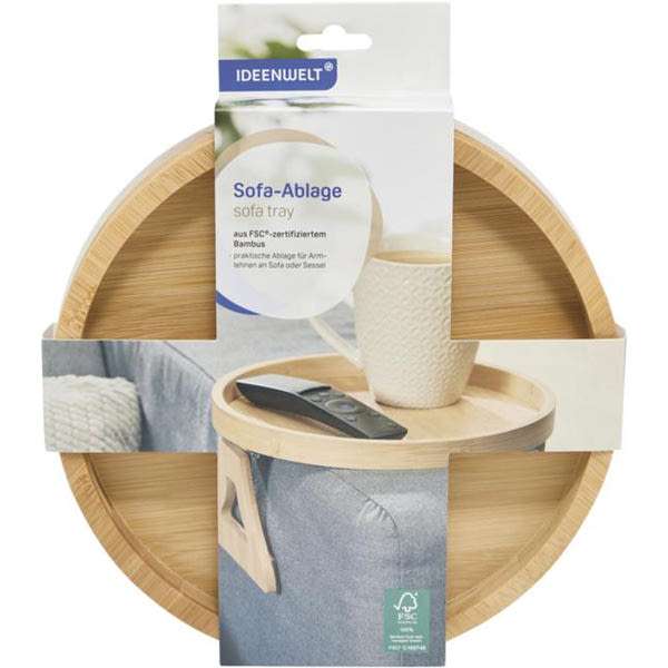 Ideen Welt bambusz kanapétálca - 1 db