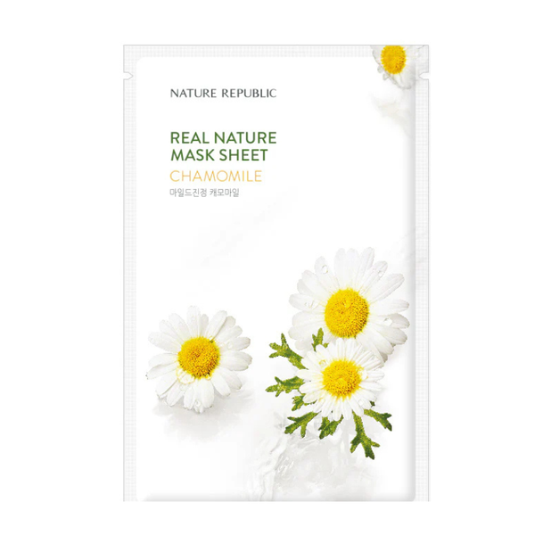 Nature Republic Real Nature hidratáló és frissítő maszk kamilla kivonattal - 23 ml