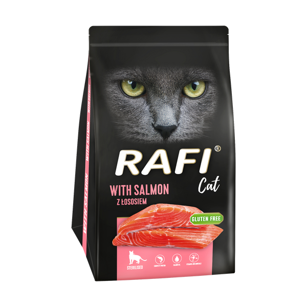 Rafi Cat steril száraz macskaeledel lazaccal - 1500 g