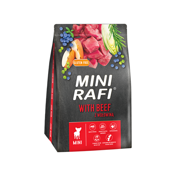 Rafi mini száraz kutyaeledel marhával - 3000 g