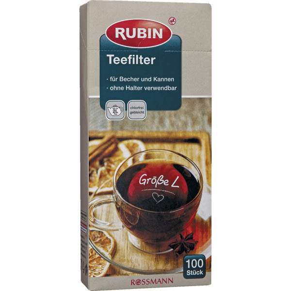 Rubin teafilter L - 100 db