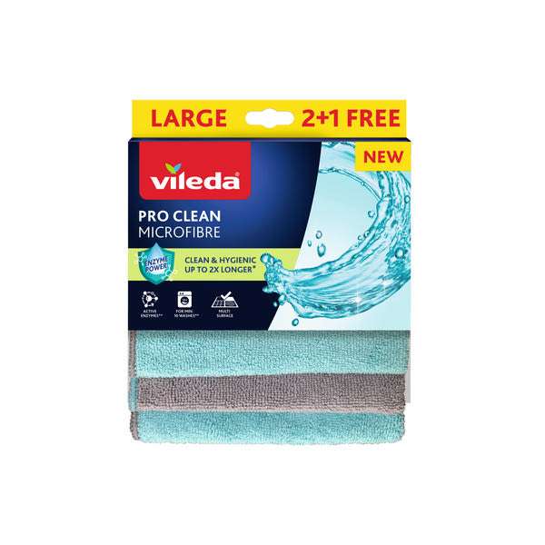 Vileda Pro Clean mikroszálas törlőkendő 3 db/csomag - 1 db