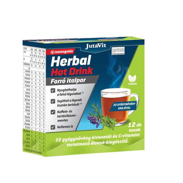 JutaVit Herbal Hot Drink forró italpor - 12 db