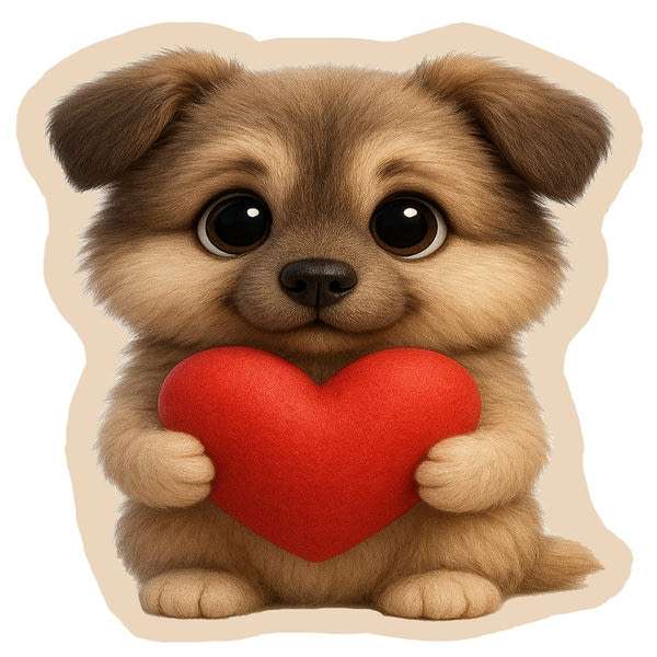 Párna kutyus mintával - 1 db