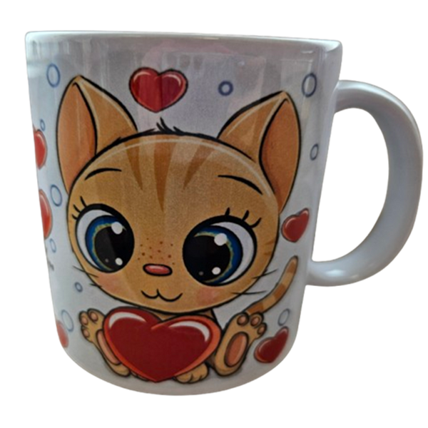 Kerámia bögre cica mintával 300 ml - 1 db