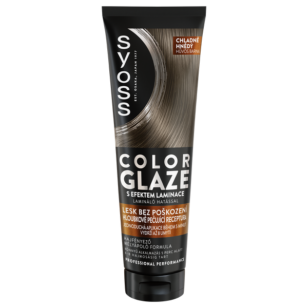 Syoss Color Glaze hajszínező hajfényező /hűvös barna - 130 ml