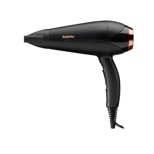 Babyliss Turbo Shine hajszárító 2200W /fekete-rose gold, D570DE - 1 db