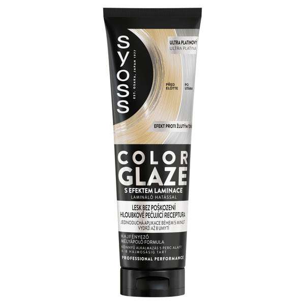 Syoss Color Glaze hajszínező hajfényező /ultra platina - 130 ml