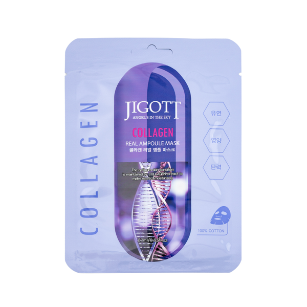 Jigott Real Ampoule feszesítő maszk kollagénnel - 27 ml