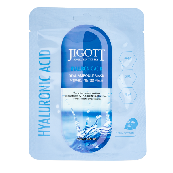 Jigott Real Ampoule hidratáló maszk hialuronsavval - 27 ml