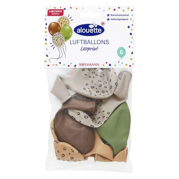 Alouette lufi leopárdmintával - 6 db