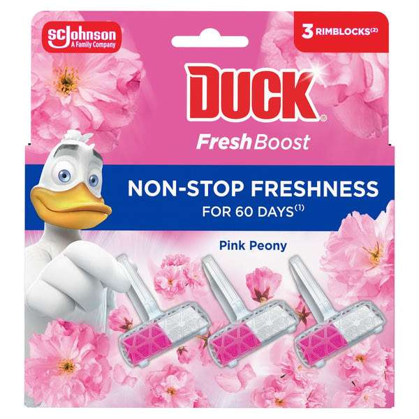 Duck® Fresh Boost Pink Peony WC illatosító - 48 g