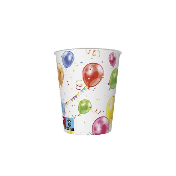 Funny pohár lufis mintával 250 ml - 6 db