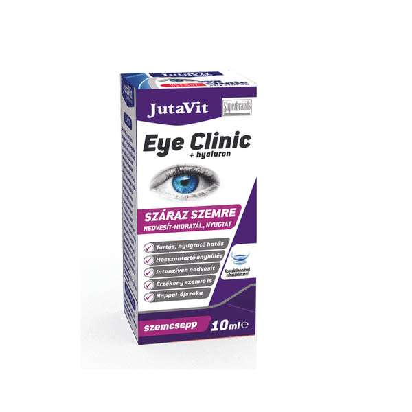 JutaVit Eye Clinic szemcsepp száraz szemre - 10 ml