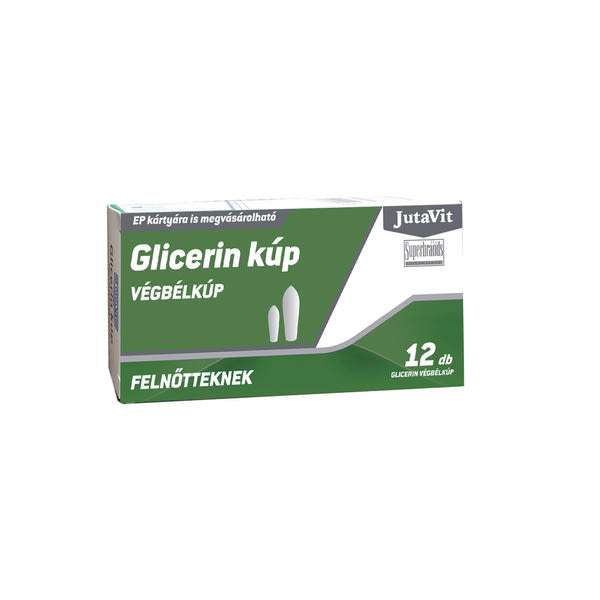 JutaVit Glicerin 2500 mg végbélkúp felnőtteknek - 12 db