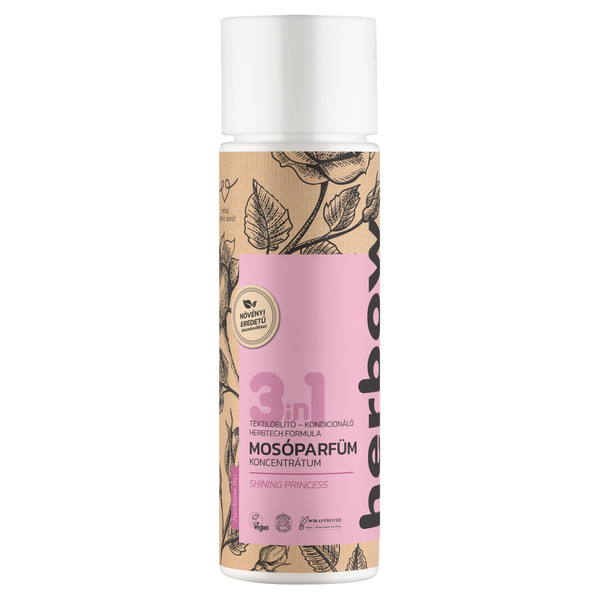 Herbow 3in1 Tündöklő Hercegnő öblítő és kondicionáló mosóparfüm koncentrátum 40 mosás - 200 ml