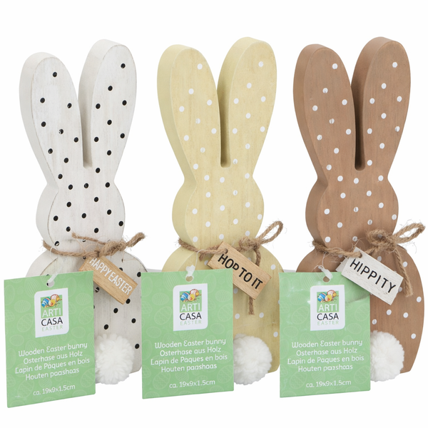 Fa húsvéti nyúl dekor - 1 db