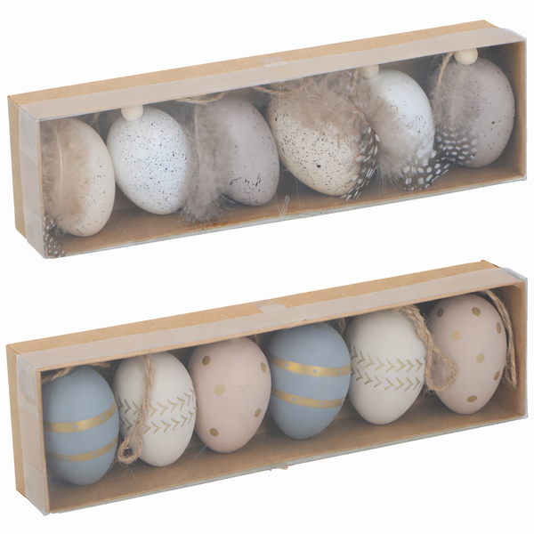 Húsvéti tojás függődísz szett (6 db-os) - 1 db