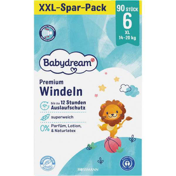 Babydream XXL megapack nadrágpelenka 6-os 14-20 kg - 90 db