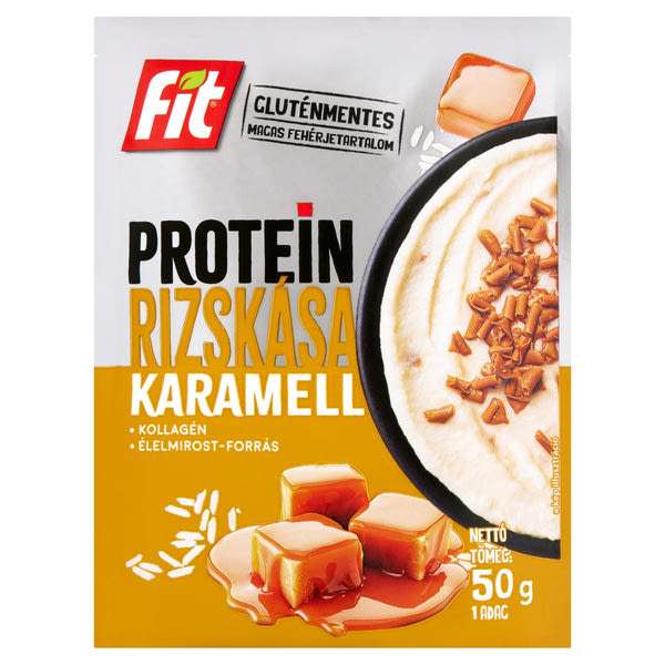 Fit Protein rizskása karamell ízesítéssel - 50 g