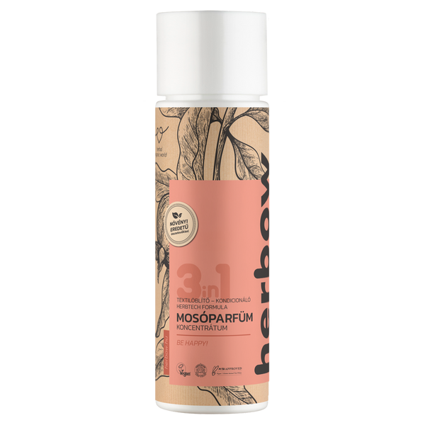 Herbow 3in1 Légy boldog! öblítő és kondicionáló mosóparfüm koncentrátum 40 mosás - 200 ml