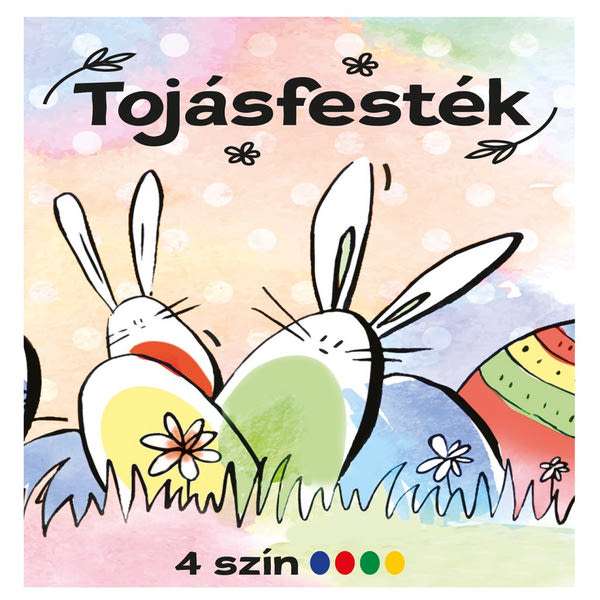 Húsvéti tojásfesték 4 színű - 1 db