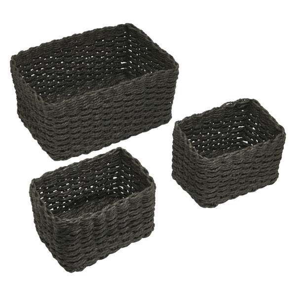 Ideen Welt kosár szett /antracit - 3 db