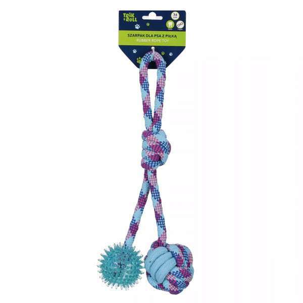 Trik&Roll húzókötél labdával kutyáknak - 180 g