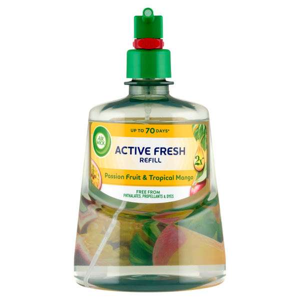 Air Wick Active Fresh Passion Fruit & Tropical Mango automata légfrissítő utántöltő - 228 ml
