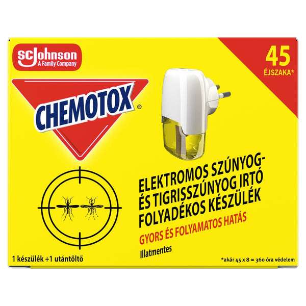 Chemotox elektromos szúnyogirtó készíülék folyadékkal - 27ml