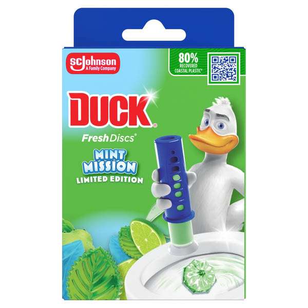 Duck Mint Mission WC-öblítő korong - 36 ml