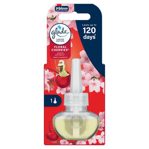 Glade Floral Cherries elektromos légfrissítő utántöltő - 20 ml